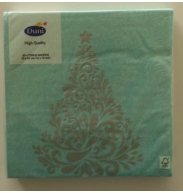 Duni Servetten Silver Tree Mint