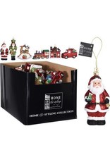 H&S KERSTBOOM DECORATIE 14 CM 6 ASS