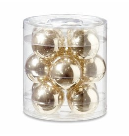 Doos met 12 kerstballen goud Ø 6 cm