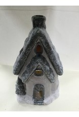 Kerst decoratie winter herenhuis 25X14X10CM met verlichting