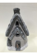 Kerst decoratie winter herenhuis 25X14X10CM met verlichting