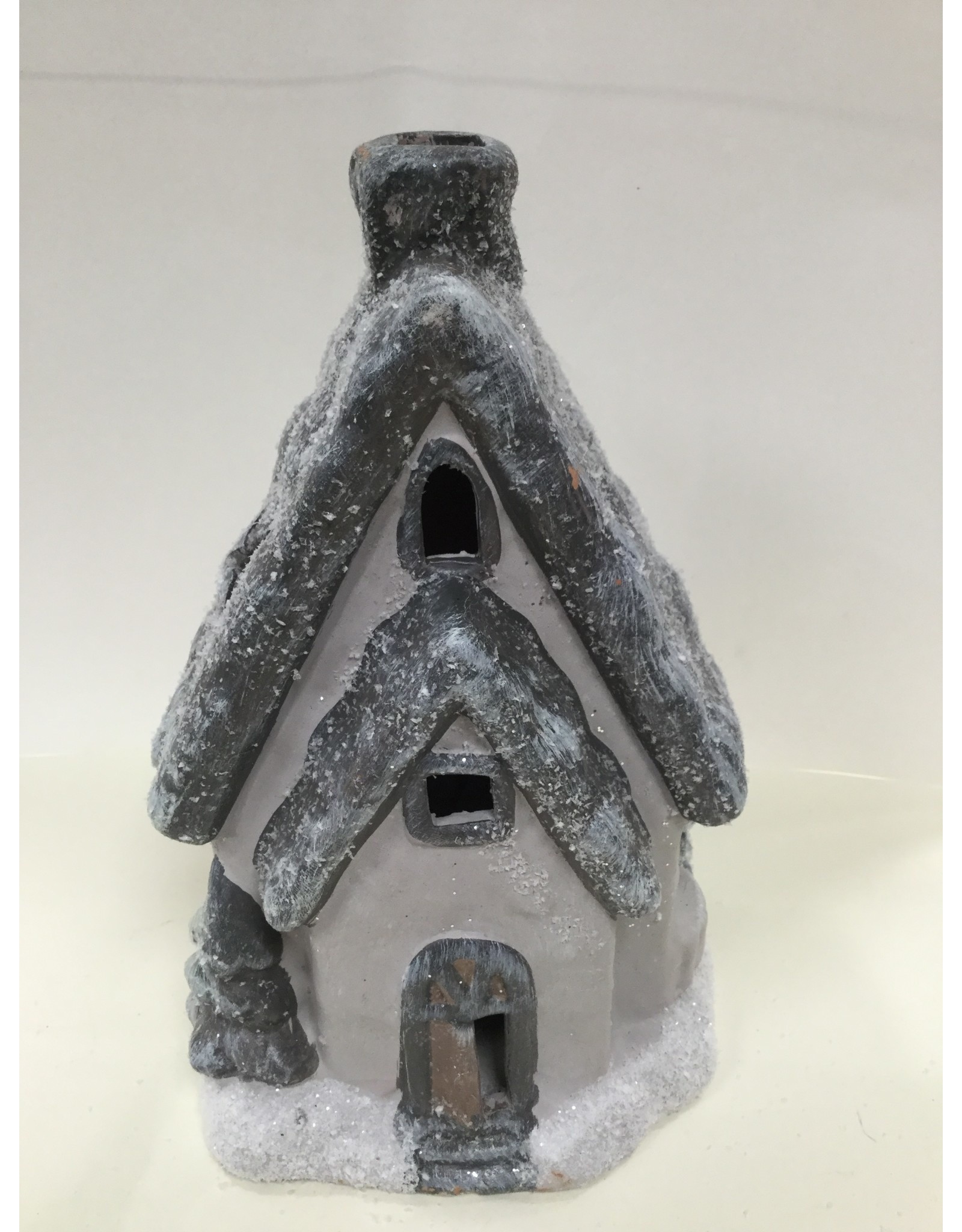 Kerst decoratie winter herenhuis 25X14X10CM met verlichting