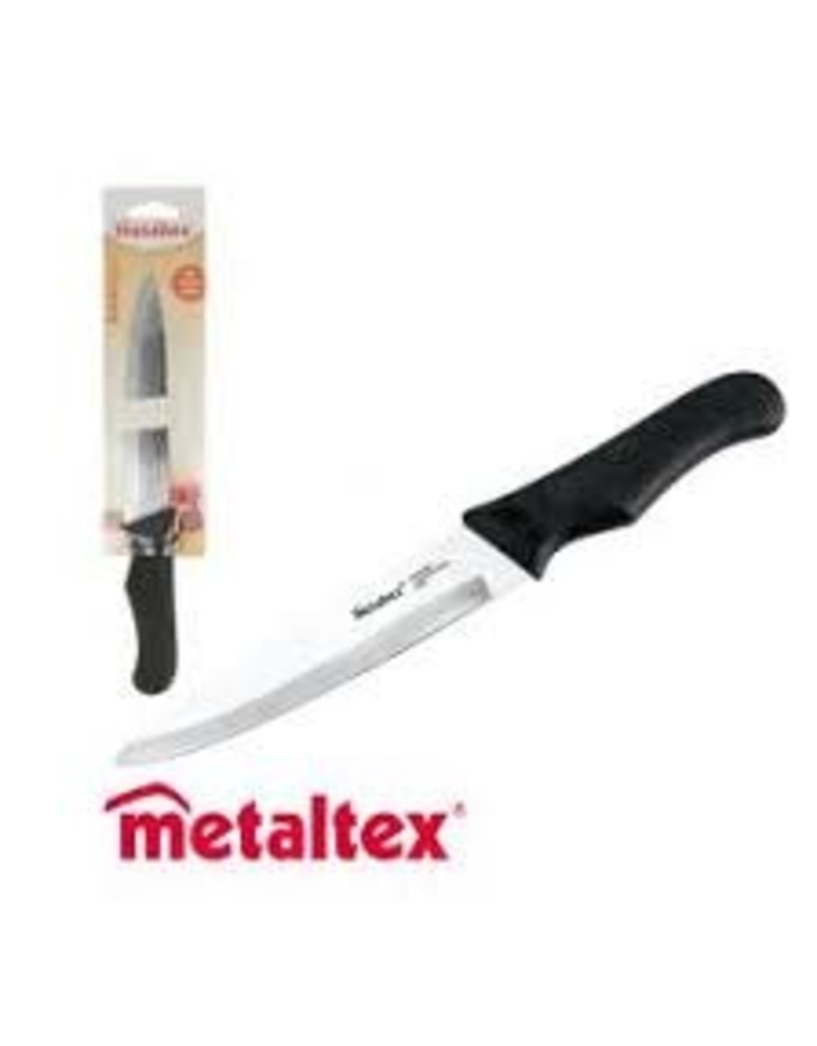 METALTEX Metaltex vleesmes 28 cm RVS zwart