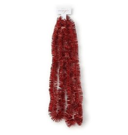Decoris Guirlande lametta 270cm rood Kerstartikelen