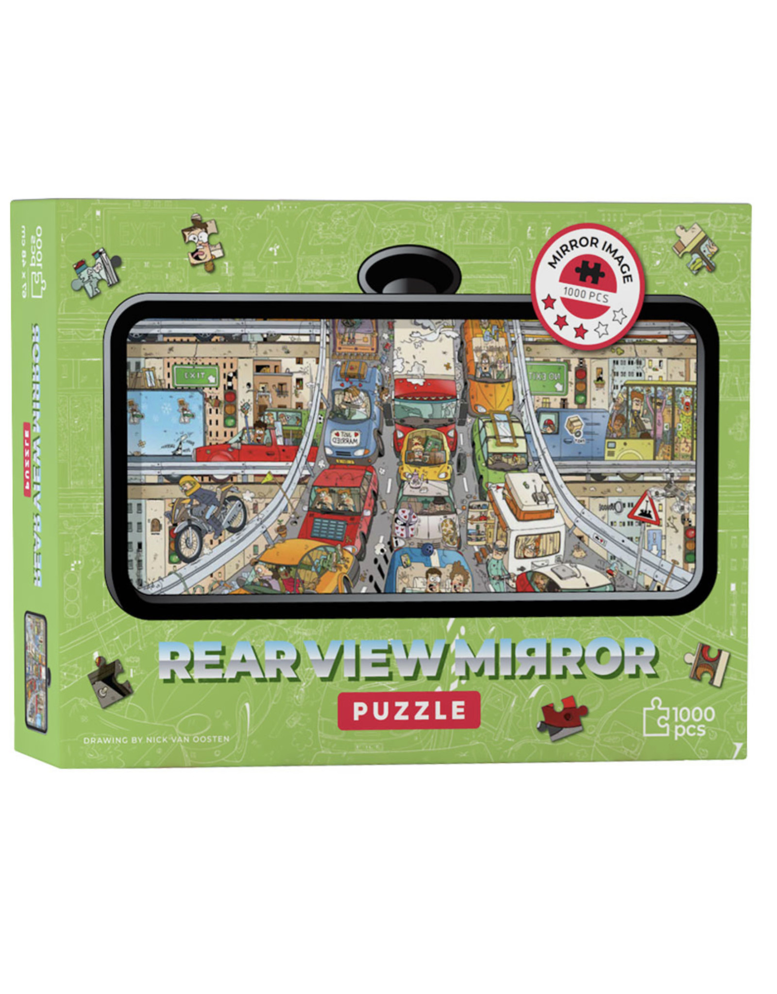 Rearview Mirror Puzzle 'Traffic congestion', 1000pcs.