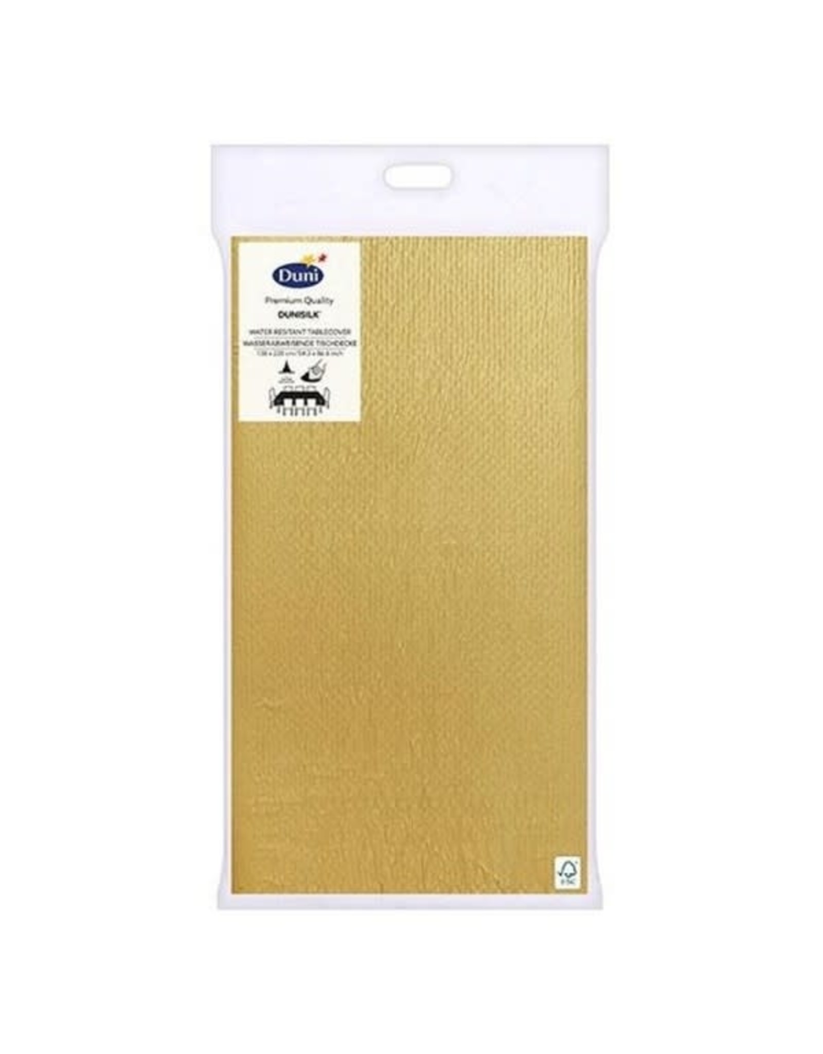 Duni Duni tafellaken 138x220cm Goud