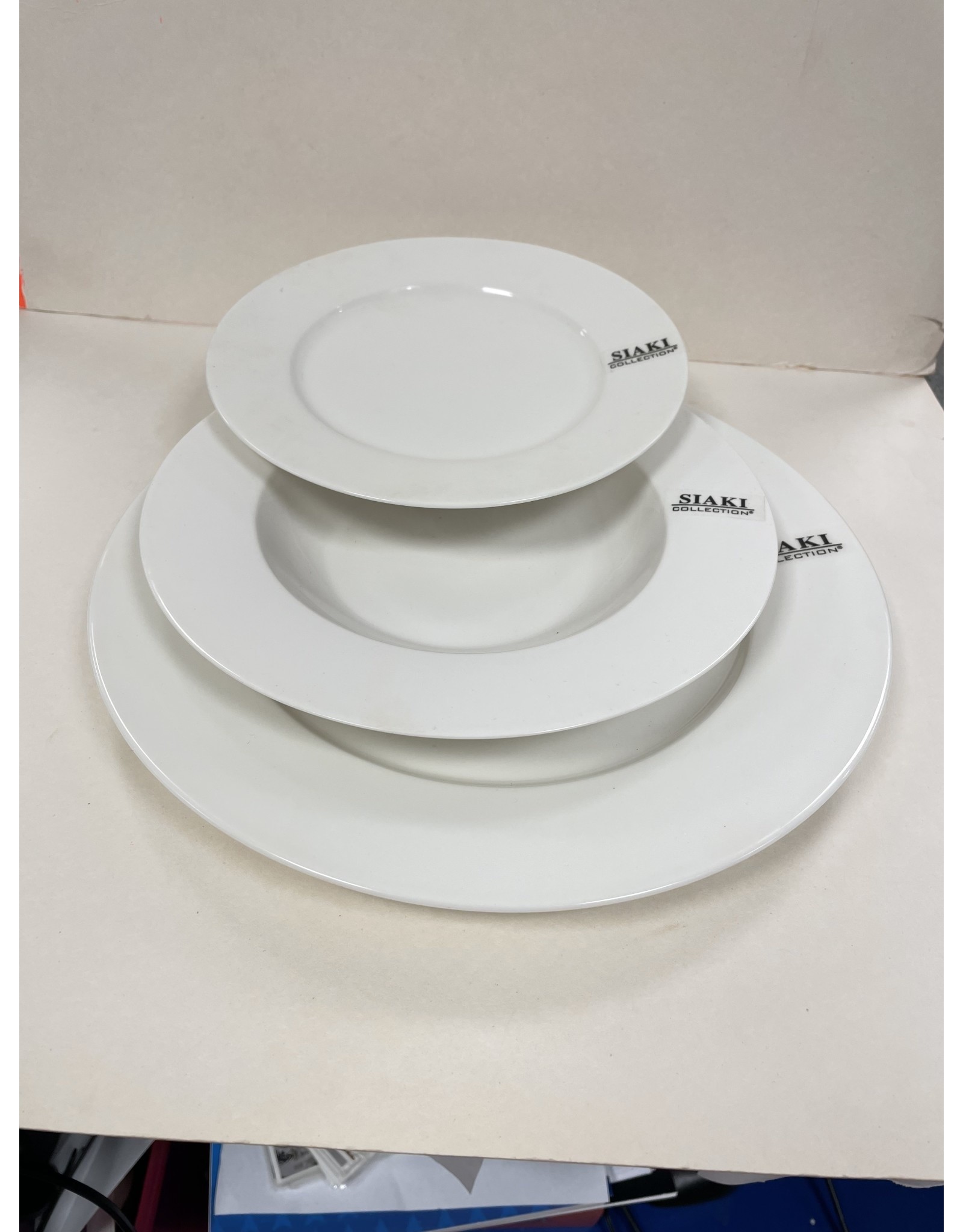 SIAKI COLLECTION Plaatbord /dinnerbord porselein Cream kleur 27,5cm