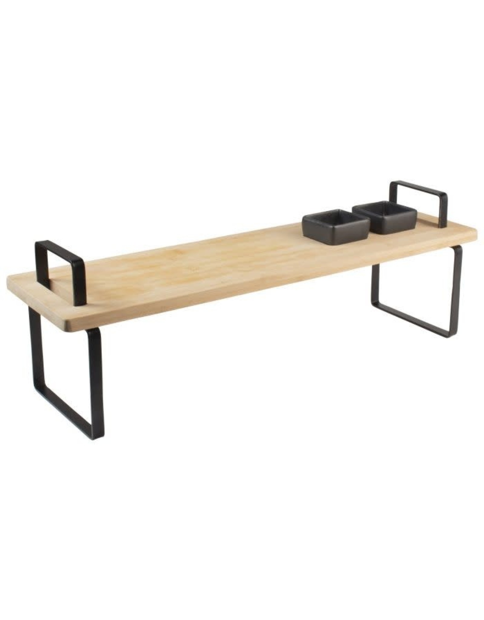 GUSTA Serveerplank bamboe hout met handvaten 57x16x18,5cm