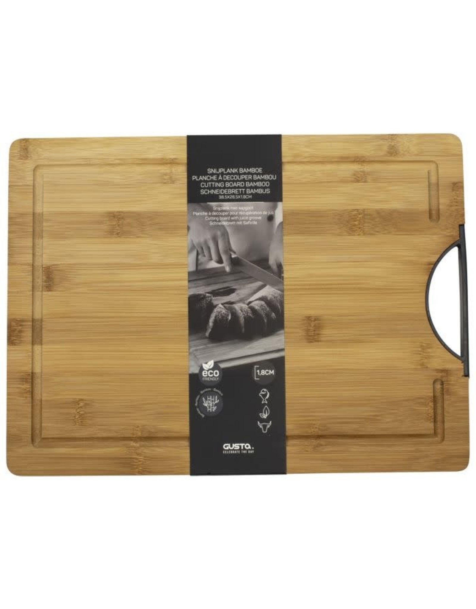 GUSTA Gusta Snijplank bamboe hout 38,5x28,5cm