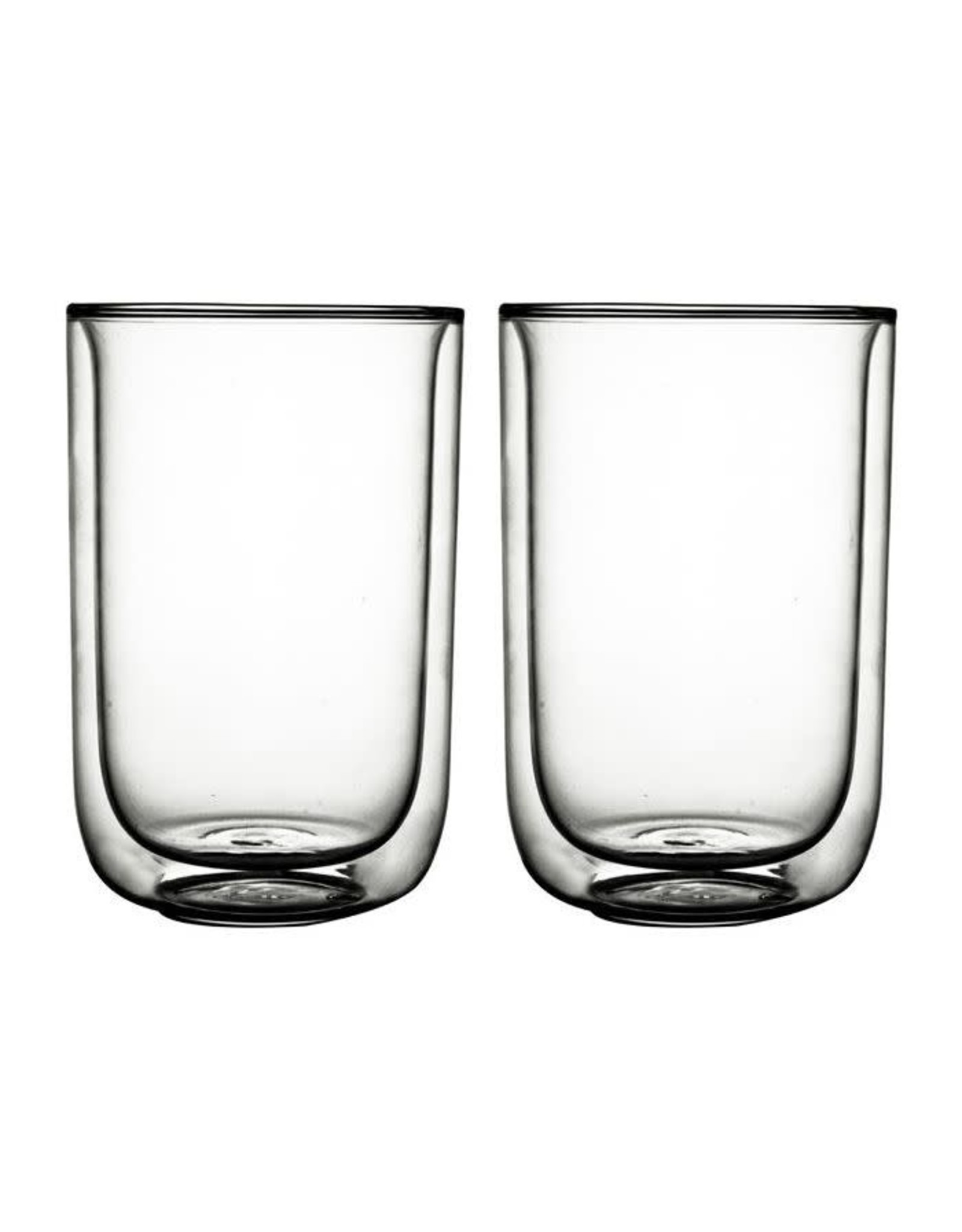 GUSTA Glas koffie/thee dubbelwandig 400 ml - 2 stuks - FIKA