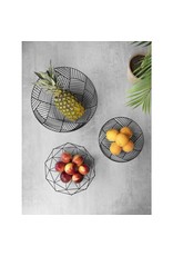 GUSTA Fruitmand 26x25x12cm zwart/bruin