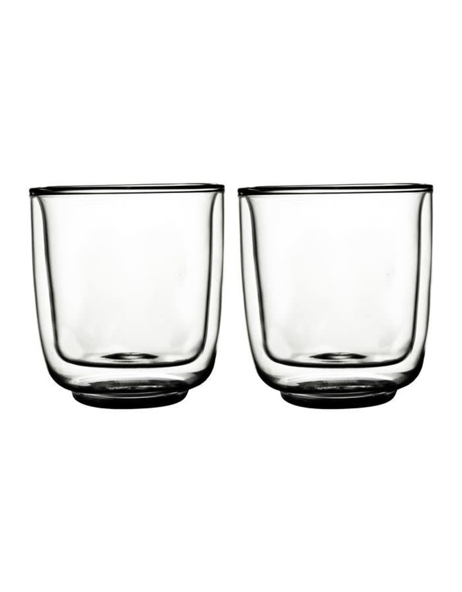 GUSTA Glas koffie/thee dubbelwandig 250 ml - 2 stuks - FIKA