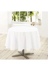WICOTEX Wit tafelkleed van polyester met formaat rond 180 cm