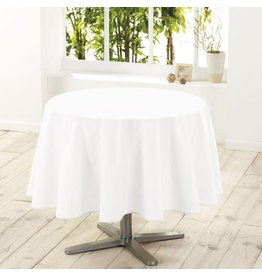 WICOTEX Wit tafelkleed van polyester met formaat rond 180 cm