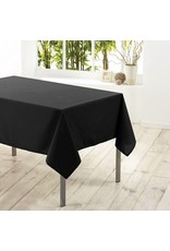 WICOTEX Zwart tafelkleed van polyester met formaat 140 x 200 cm