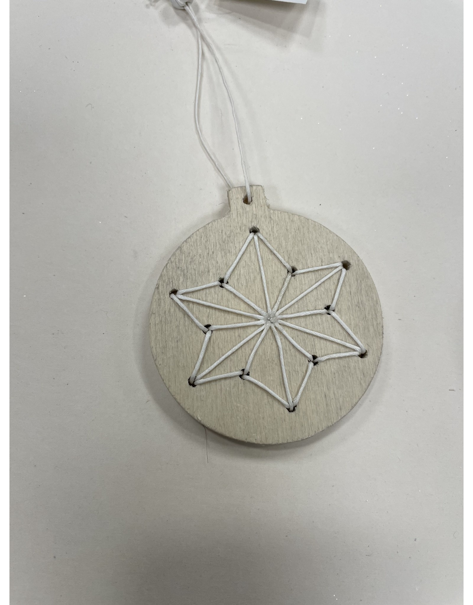 MERKLOOS KERSTBOOM DECORATIE  HOUT MET STER VAN TOUW