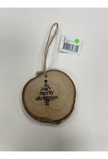 MERKLOOS KERSTBOOM HANGER HOUT MET TEXT