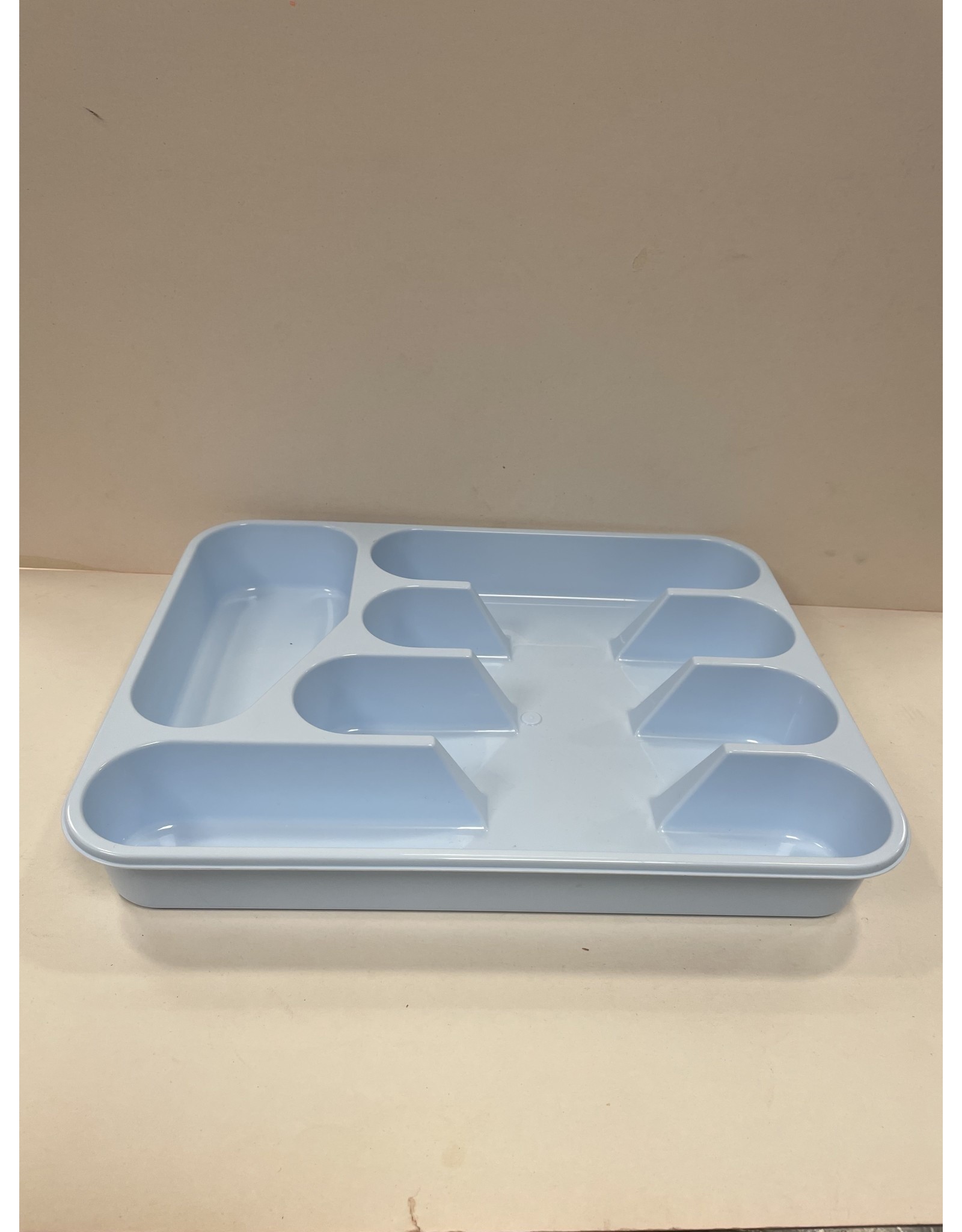 MERKLOOS Bestekbak Alpfa blauw 5vaks 34x26,5x5