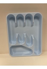 MERKLOOS Bestekbak Alpfa blauw 5vaks 34x26,5x5