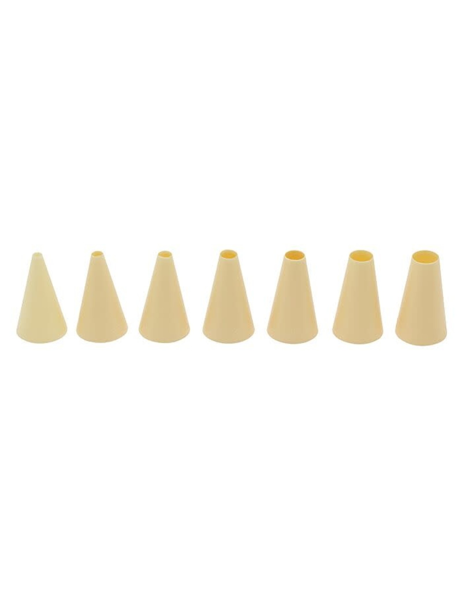 PATISSE spuitmonden set 9,8 x 3,5 beige 7-delig
