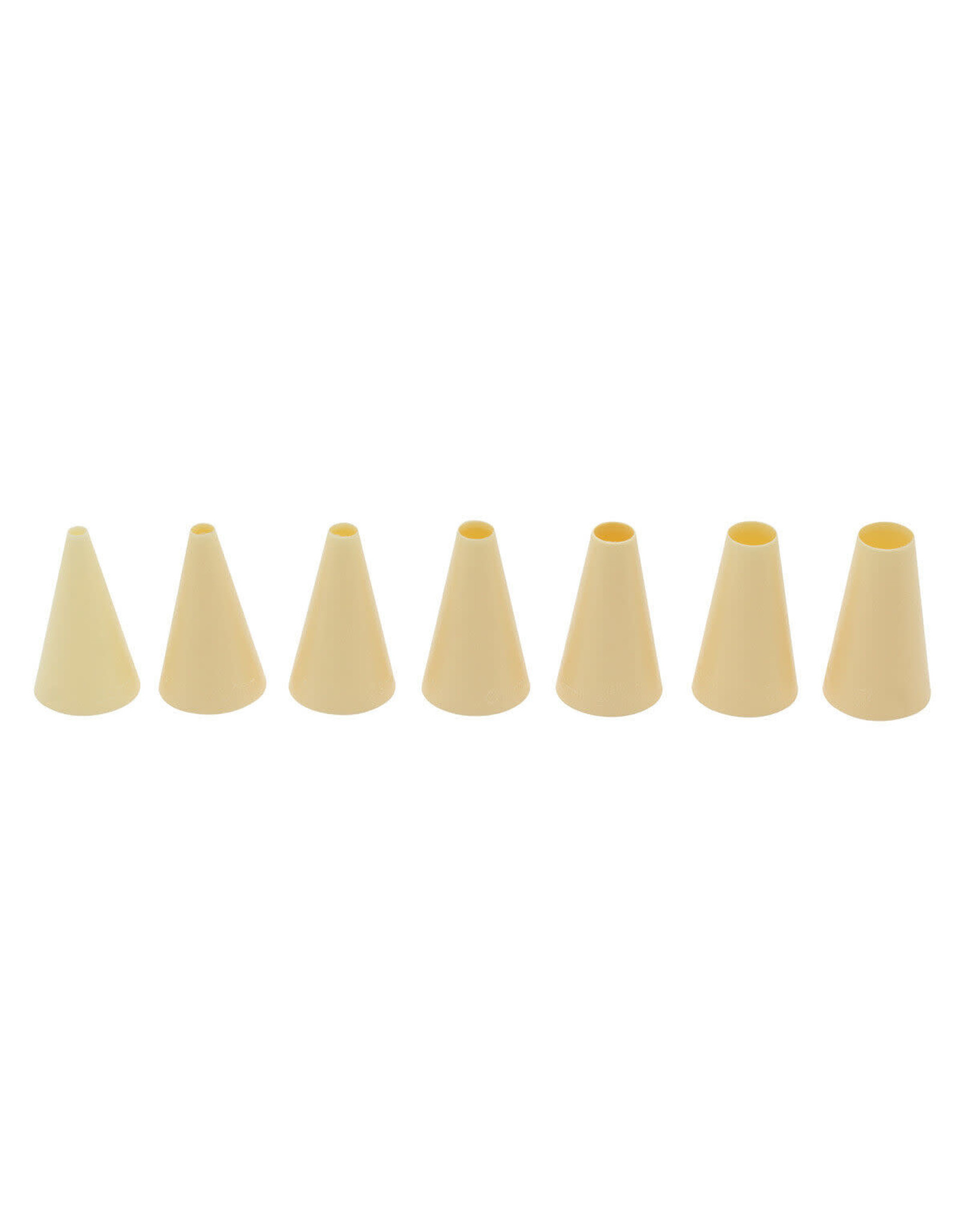 PATISSE spuitmonden set 9,8 x 3,5 beige 7-delig