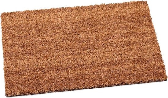 Deurmat kokos 80x100 cm zeer slijtvast - 16mm kokosmat naturel antibacterieel - deurmat deurmat schraper stofbeheersingsmat milieuvriendelijk