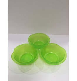 MERKLOOS Party schaaltjes 12,5 cm 3stuks Groen