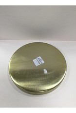 MERKLOOS DIENBLAD ROND 26CM GRIJS/GOUD