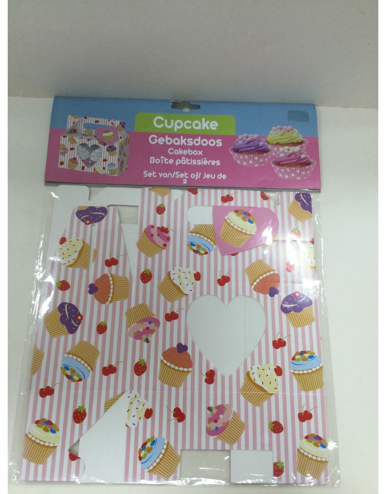 Cupcake CUPCAKE TRACTATIE DOZEN MET HANDVAT 2 STUKS