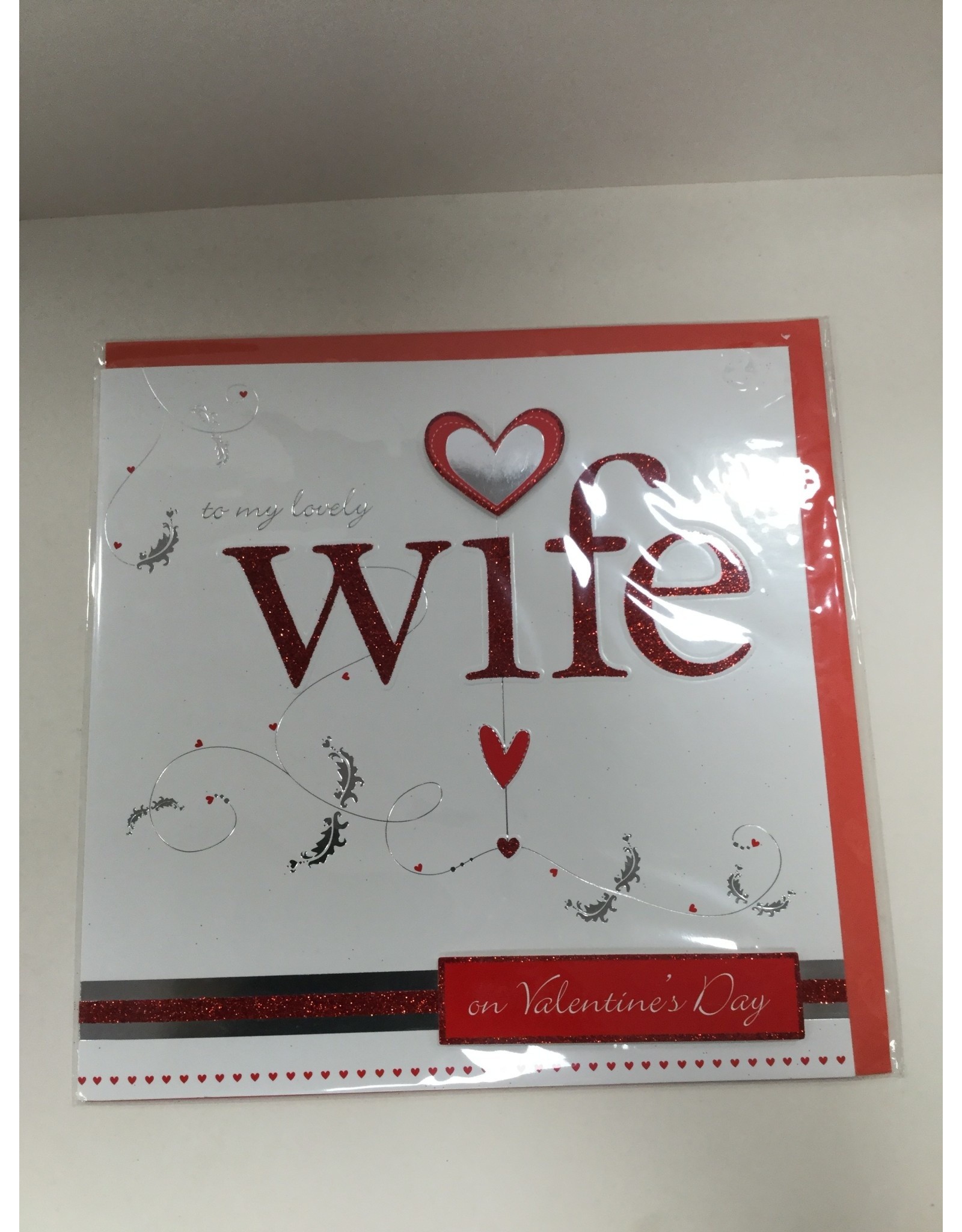 Valentijnskaart to my lovely wife 25x25cm