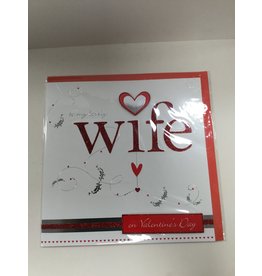 Valentijnskaart to my lovely wife 25x25cm