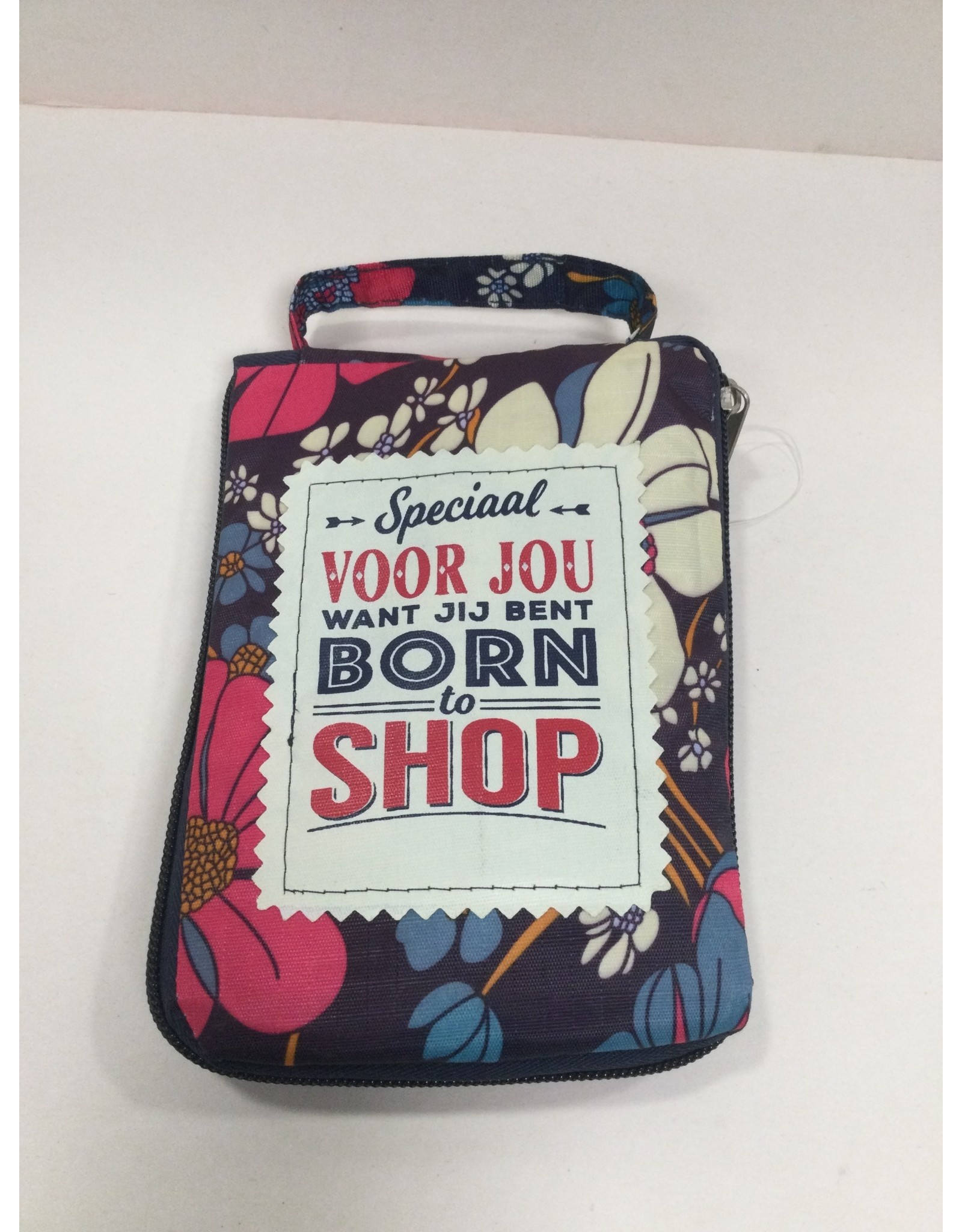 H&H Shopper Born To Shop  16x12x3cm Cadeautip