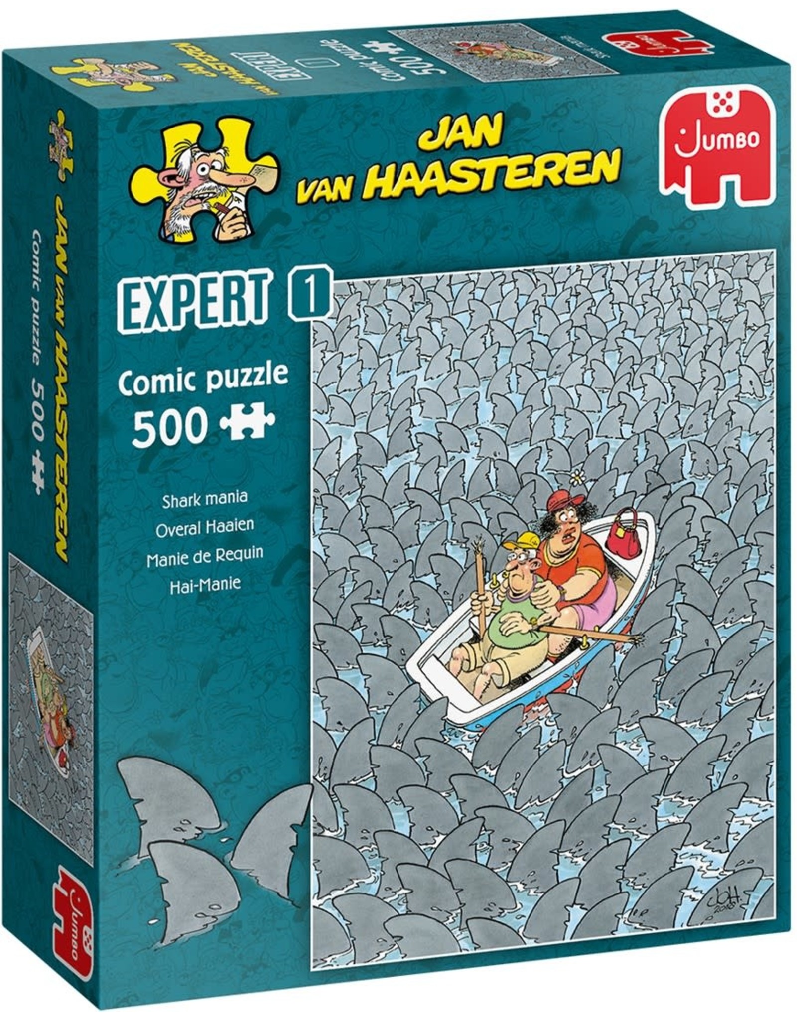 JUMBO Jan van Haasteren Expert 1 - Overal Haaien (500 stukjes)