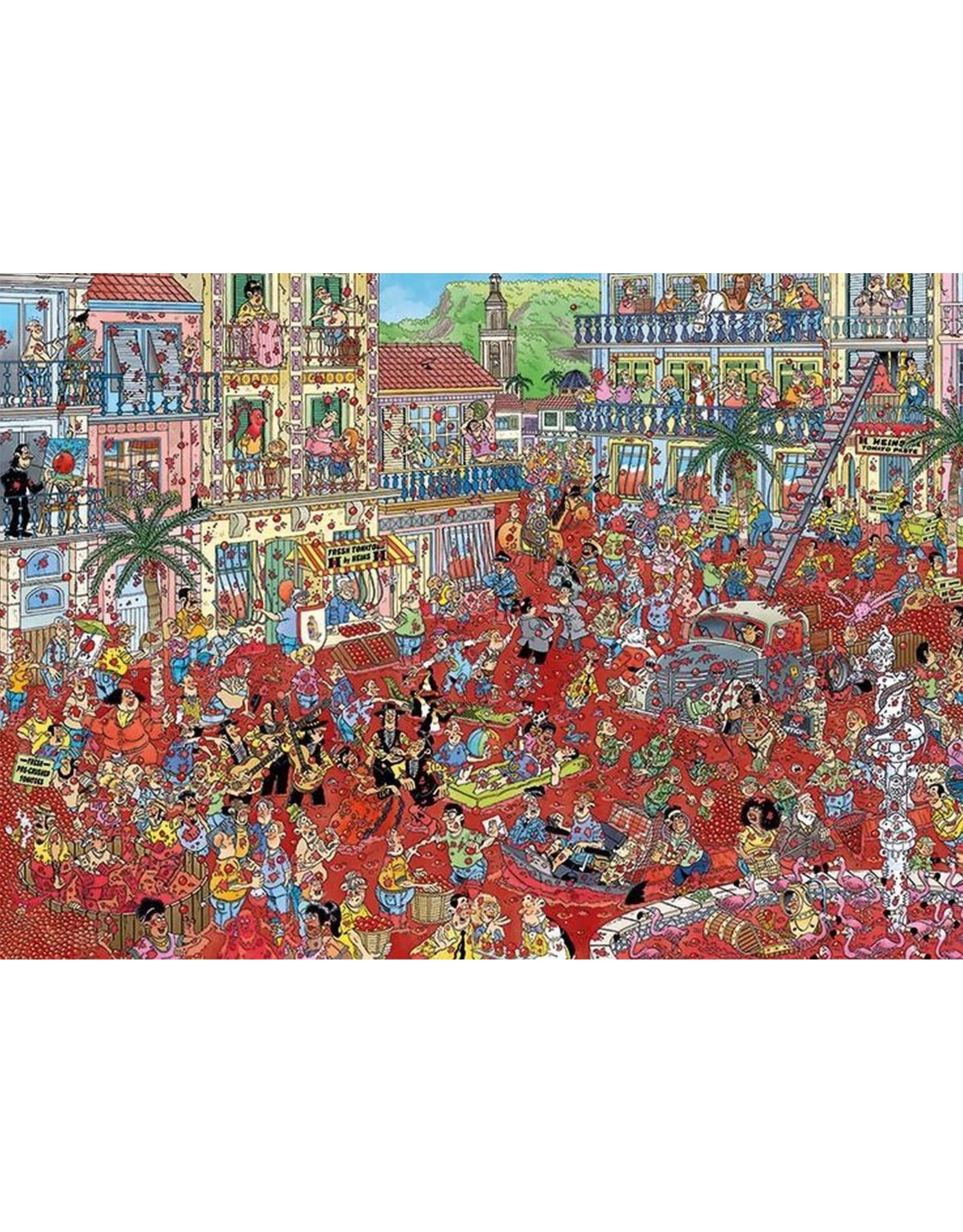 JUMBO Jan van Haasteren - La Tomatina Puzzel (1000 stukjes)