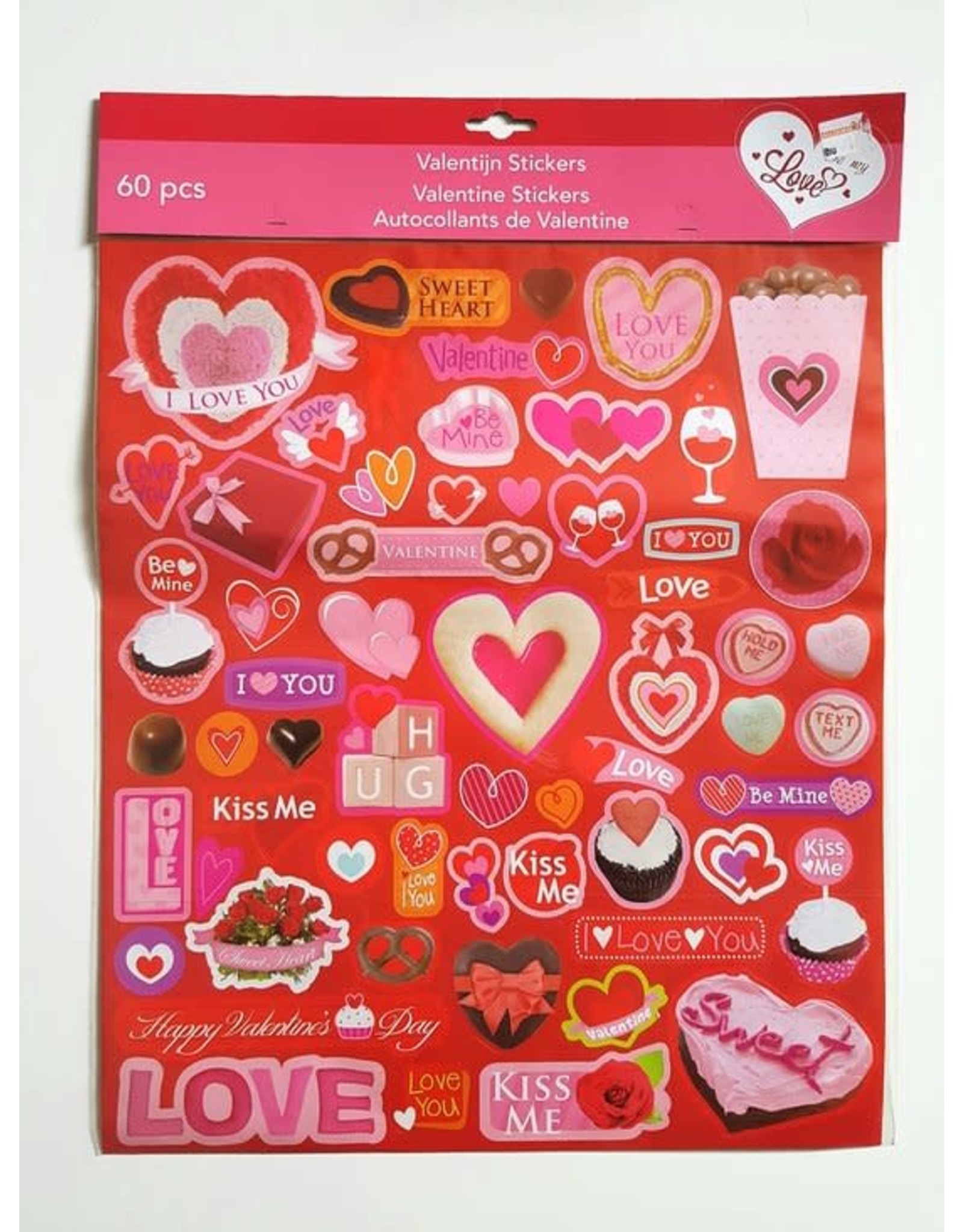 MERKLOOS Valentijn Sticker set 60 stickers