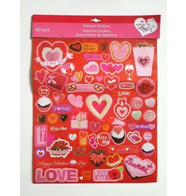 MERKLOOS Valentijn Sticker set 60 stickers
