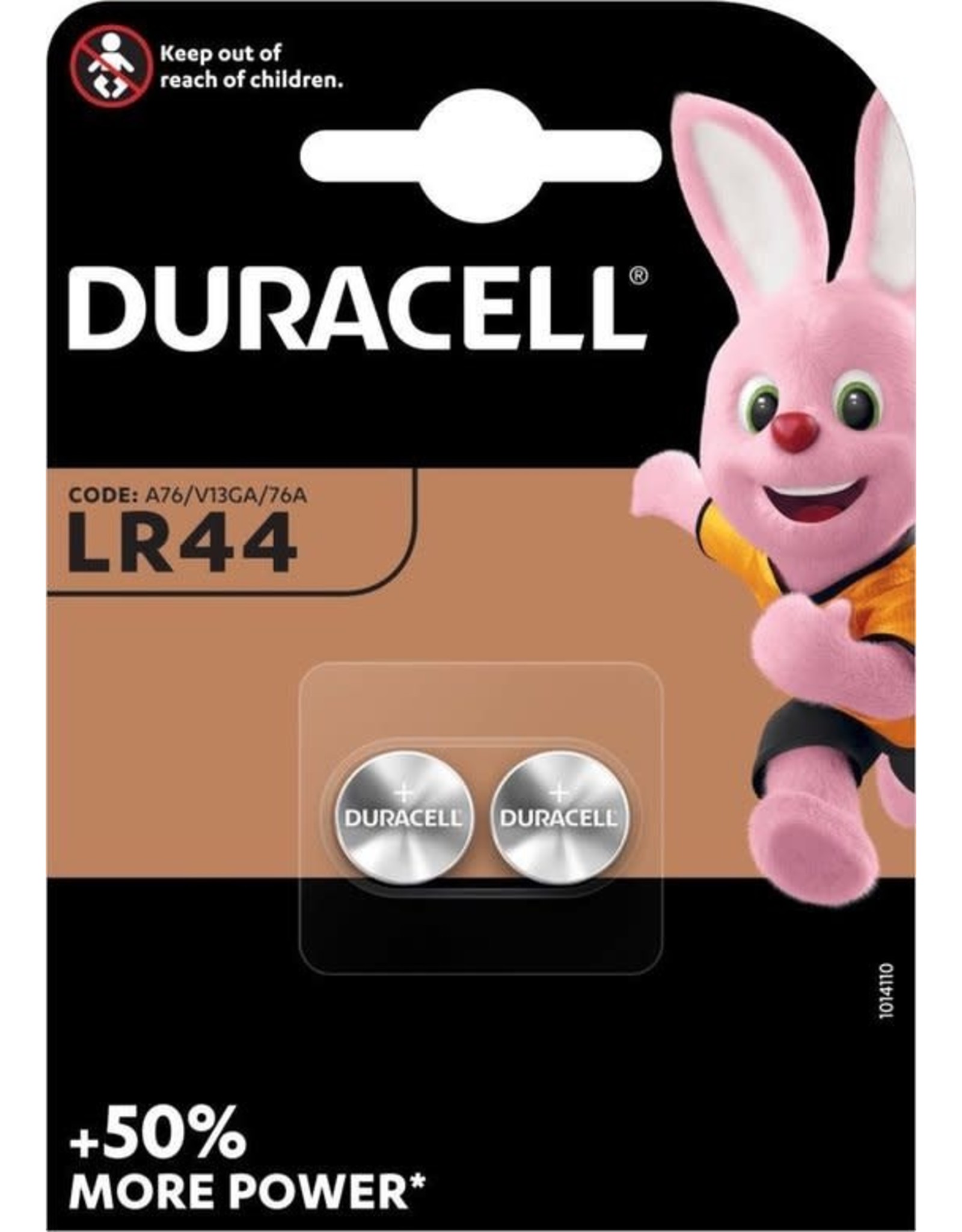 DURACELL Duracell Specialty LR44 Alkaline-knoopcelbatterij 1,5V 2st