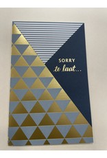 Hallmark Sorry te laat -HALLMARK - met envelop