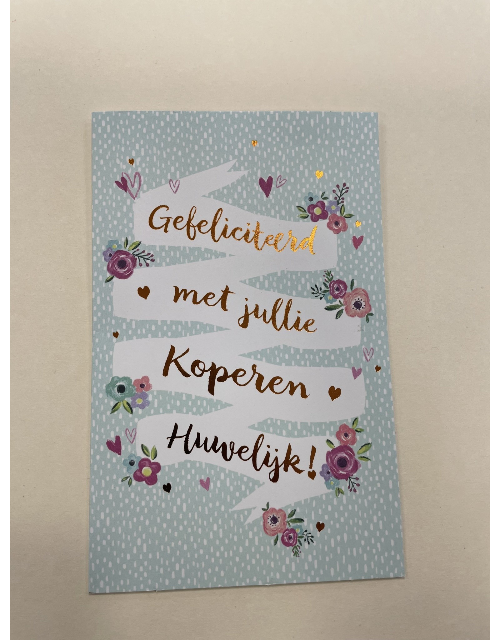 Hallmark Koperen huwelijk - Hallmark- met envelop