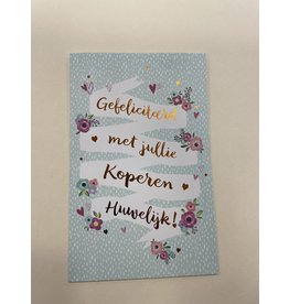 Hallmark Koperen huwelijk - Hallmark- met envelop