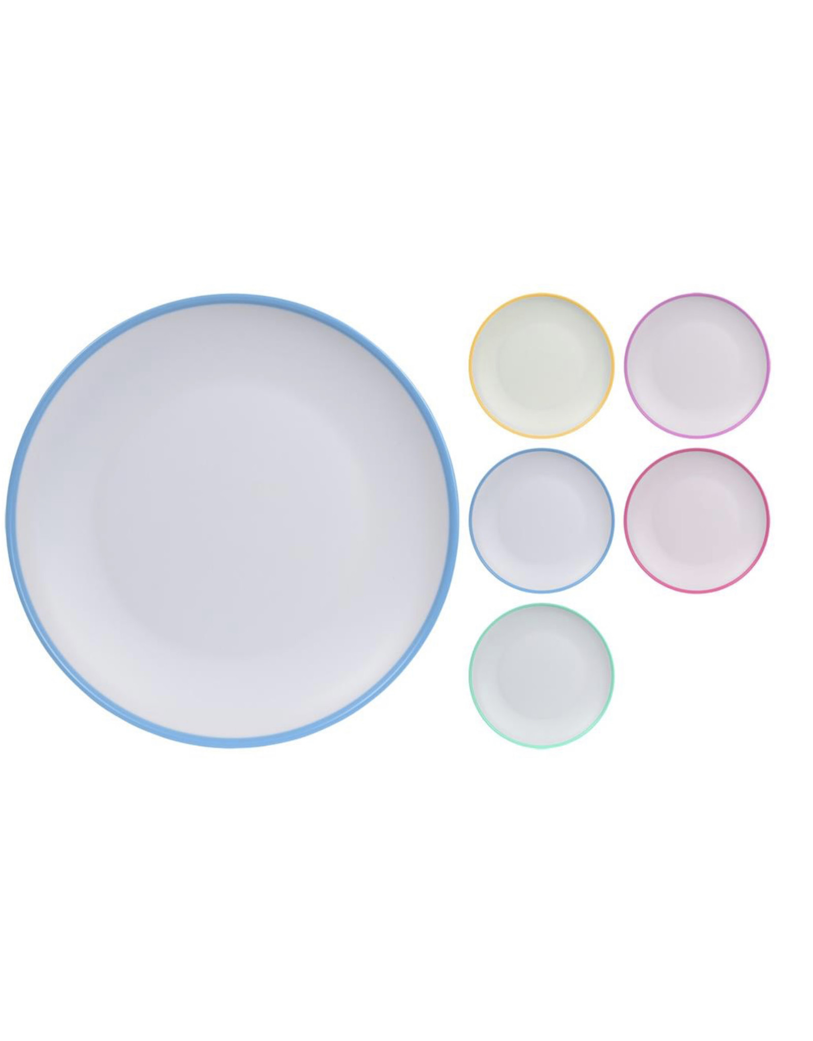 BORD MALIBU MELAMINE 23CM 5ASS.