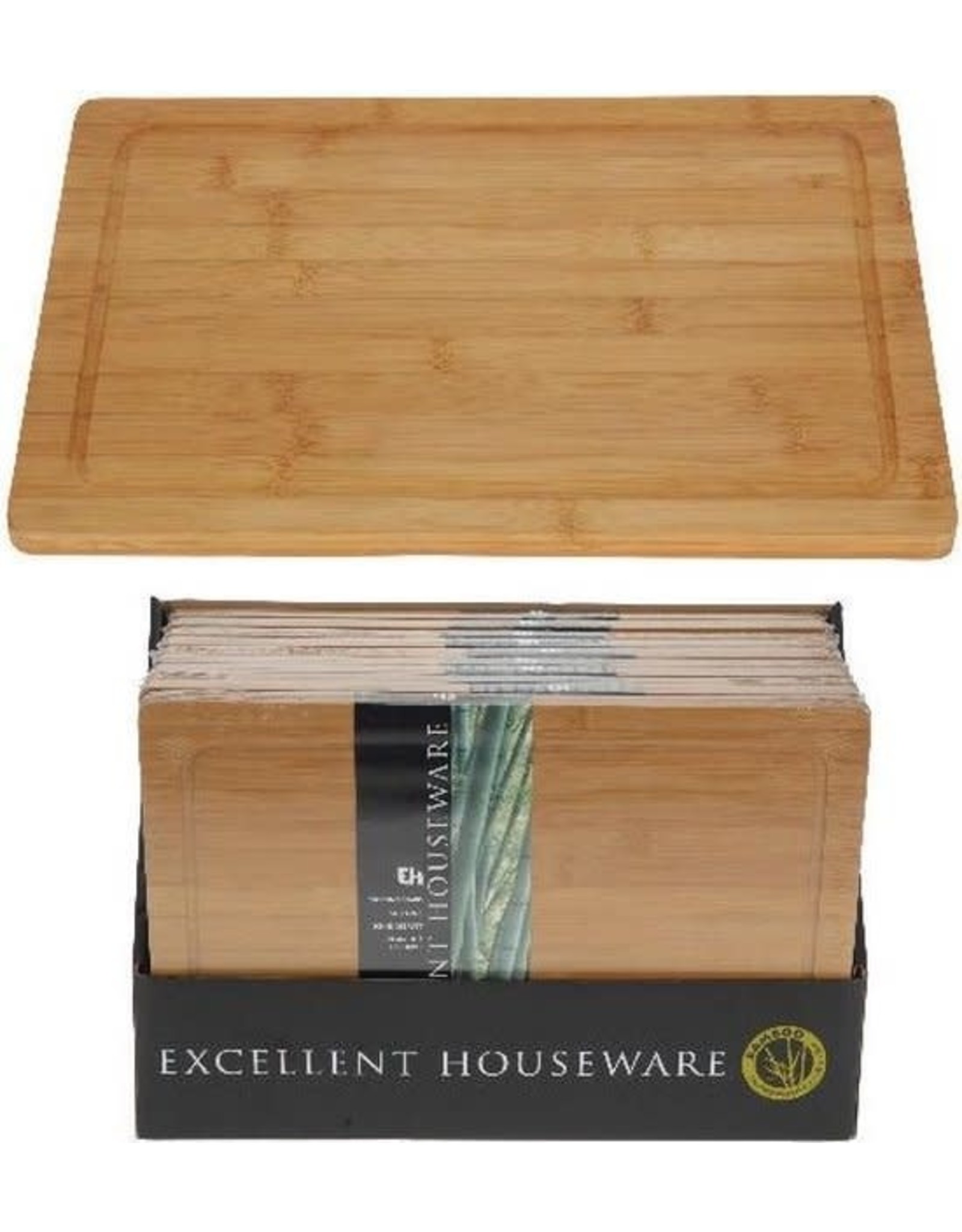 Snijplank ca 37X25X2cm bamboo