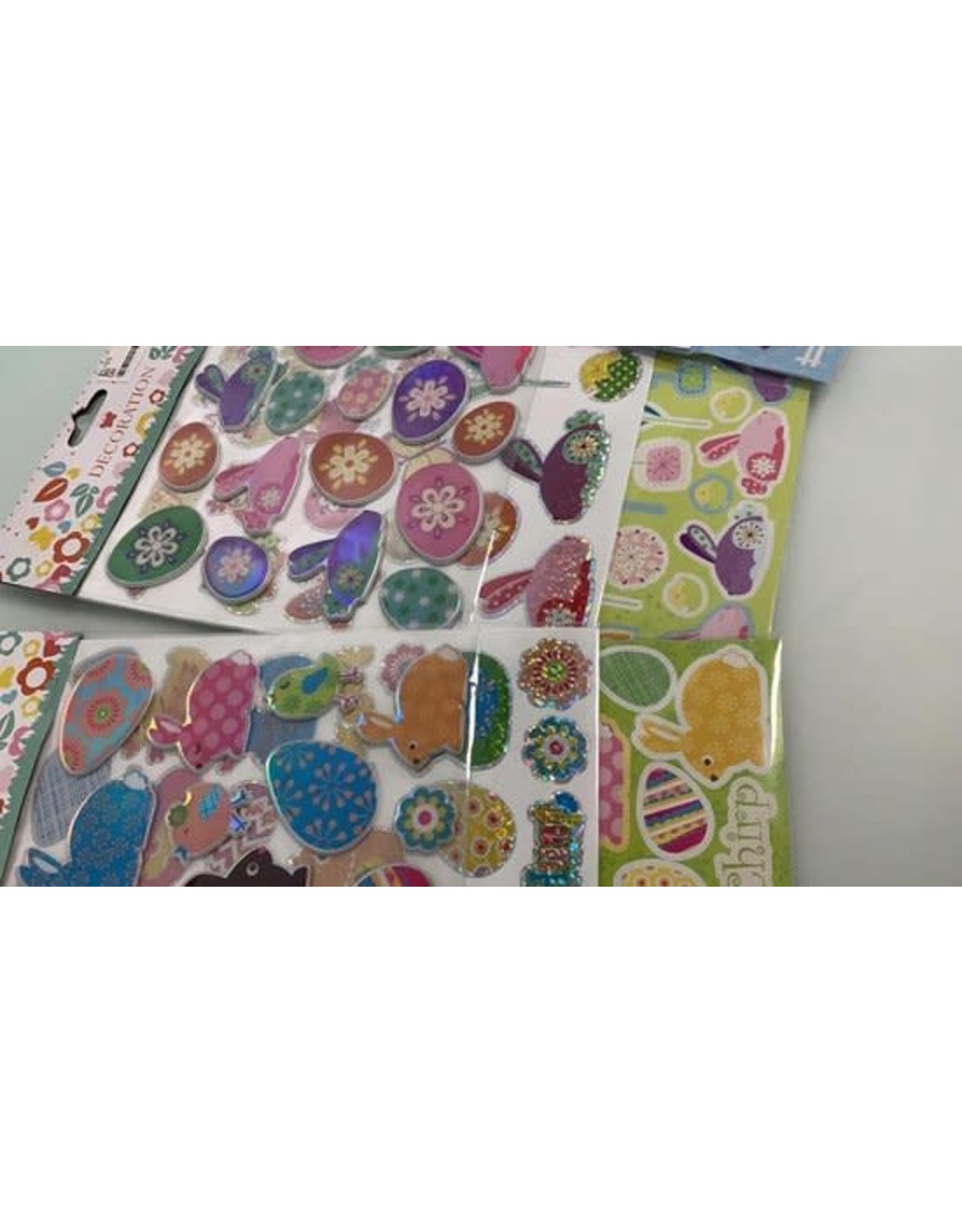 MERKLOOS Paas Sticker set van 3 vel 3 Assorti Dessin