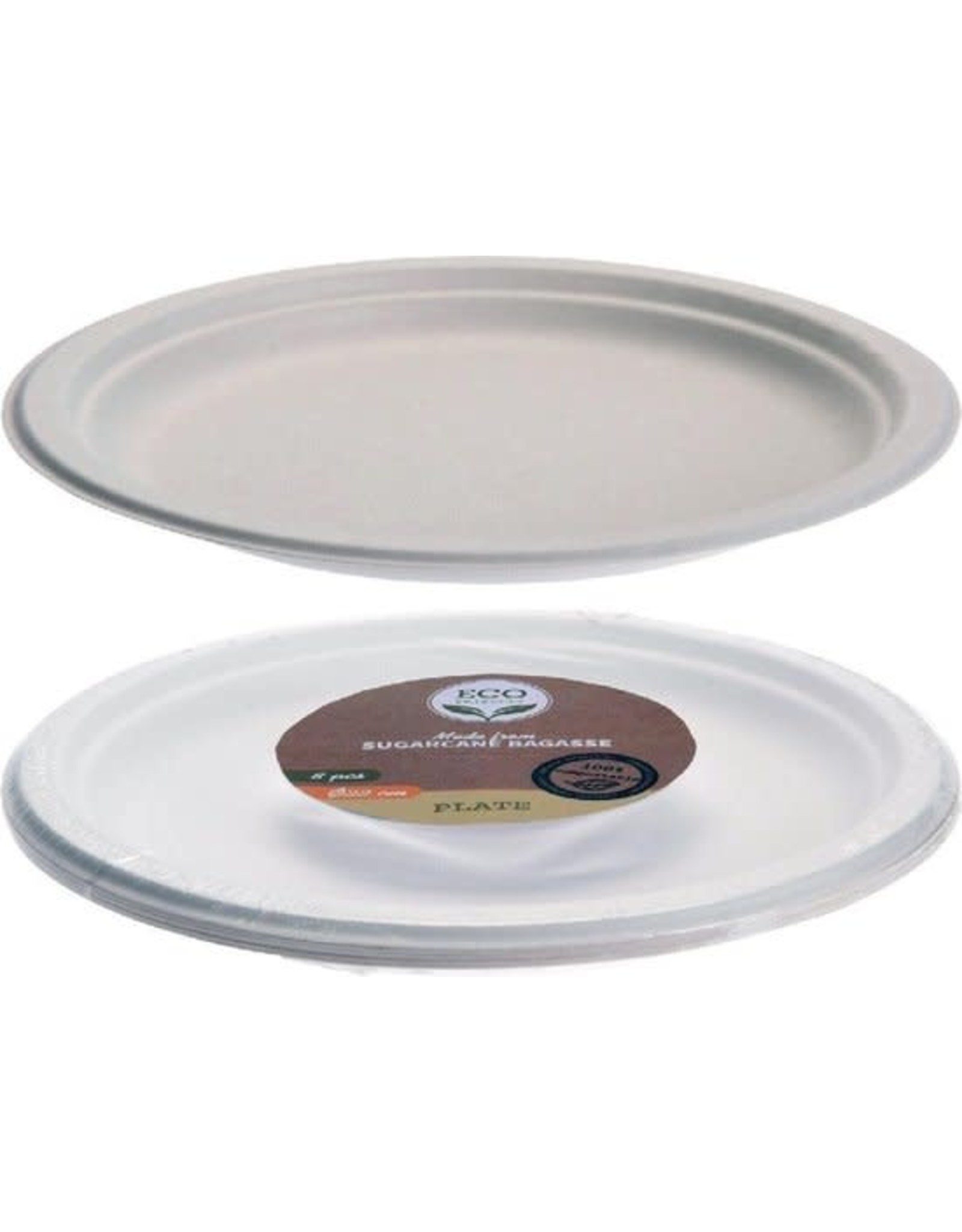 Bagasse borden - Ø 22 cm - 8st