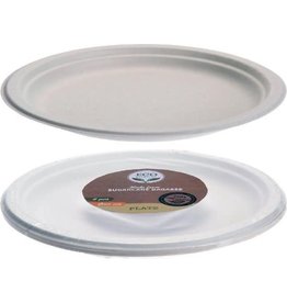 Bagasse borden - Ø 22 cm - 8st