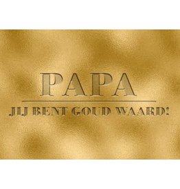 Hallmark Vaderdag Hallmark-Papa jij bent goud waard