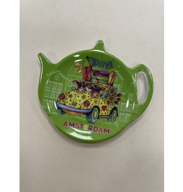 MERKLOOS Melanine Theezak houder Amsterdam 9.5x 12.5 cm