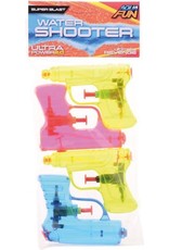 JOHNTOYS Waterpistool Aquafun - Waterspeelgoed - Waterpistooltjes - Jongens - Meisjes - Kunststof - multicolor - 4 stuks