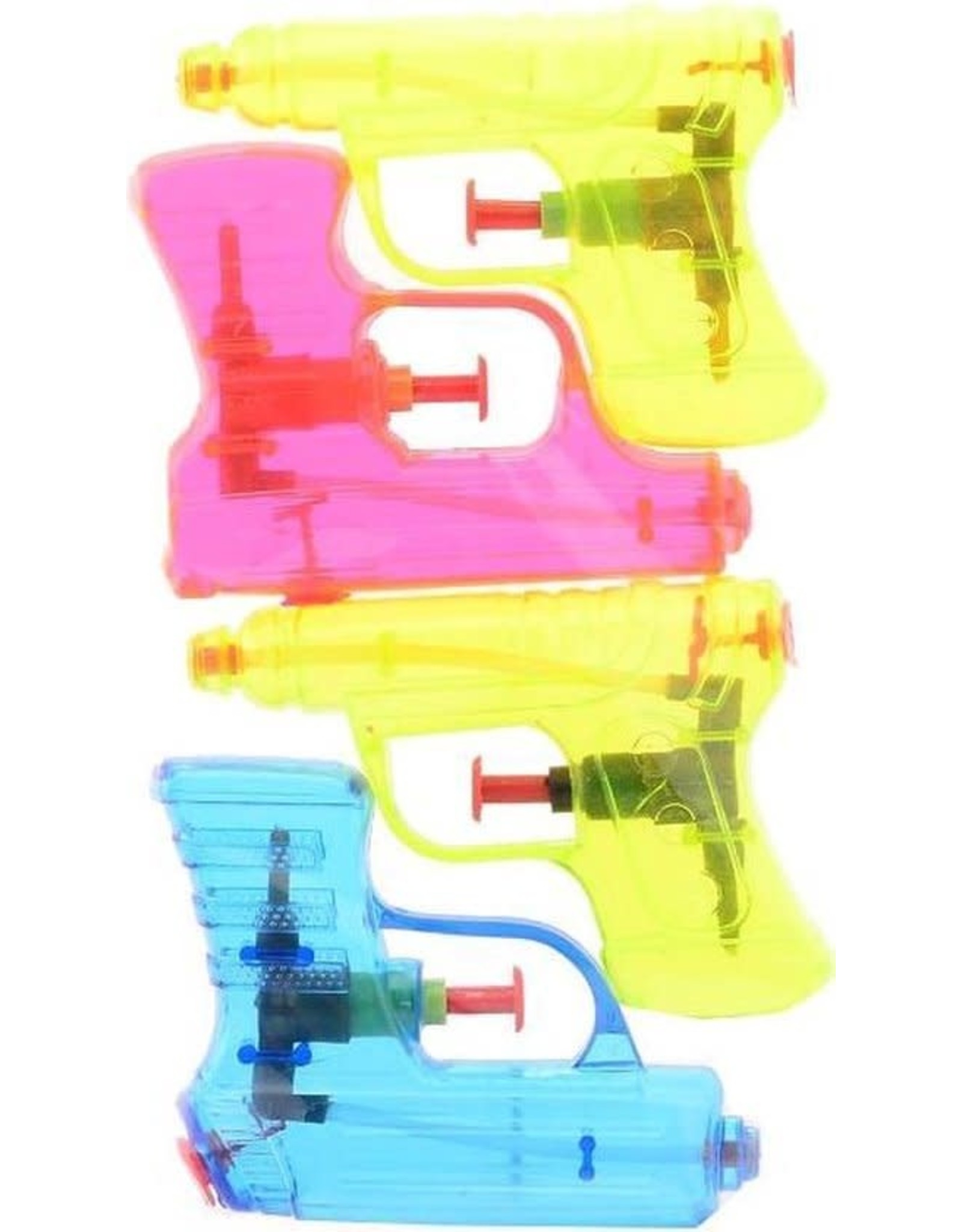 JOHNTOYS Waterpistool Aquafun - Waterspeelgoed - Waterpistooltjes - Jongens - Meisjes - Kunststof - multicolor - 4 stuks