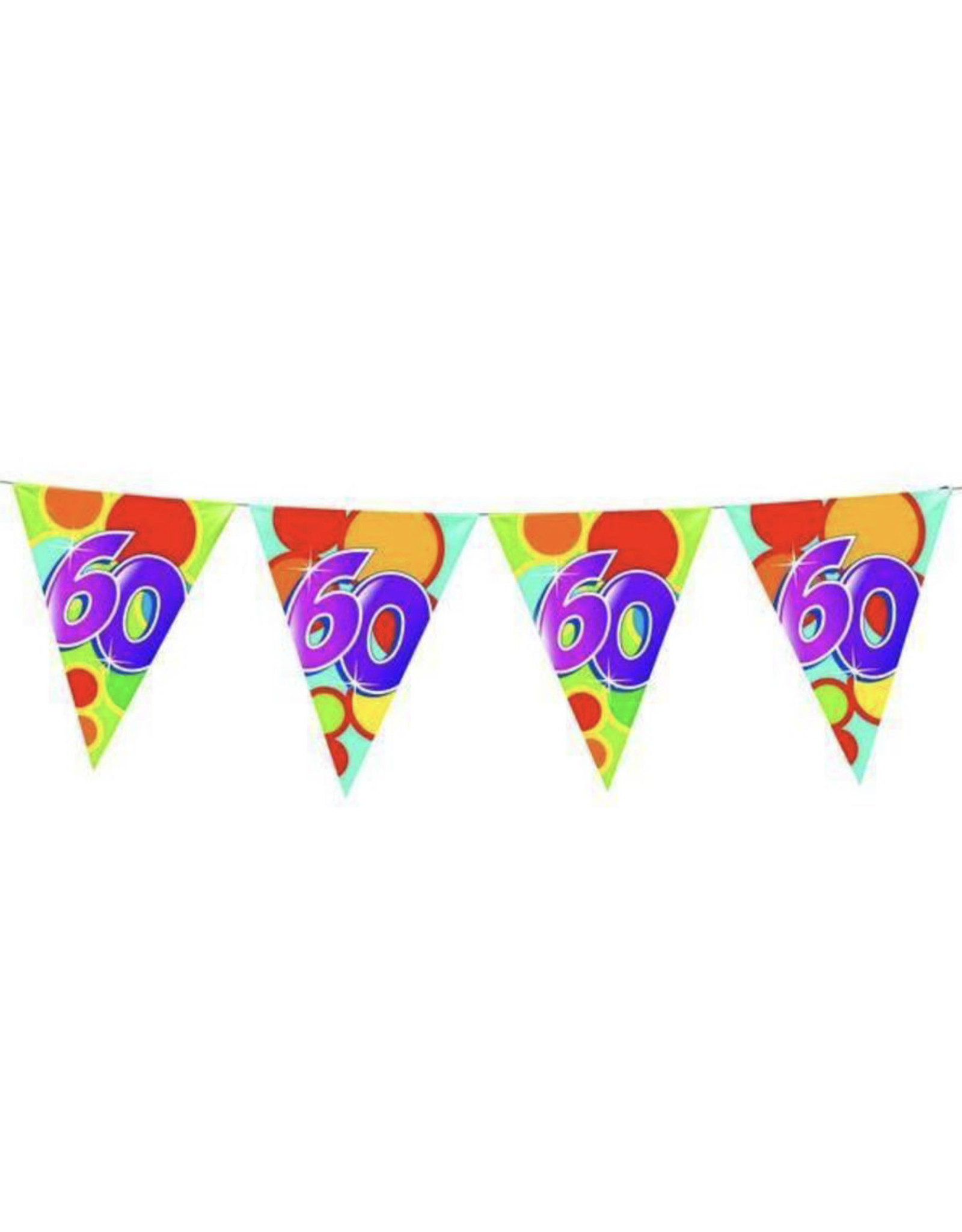 FOLAT Vlaggenlijn  ballonnen 60 jaar | 10 m